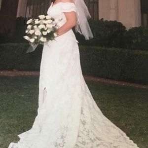 Beaded wedding gown